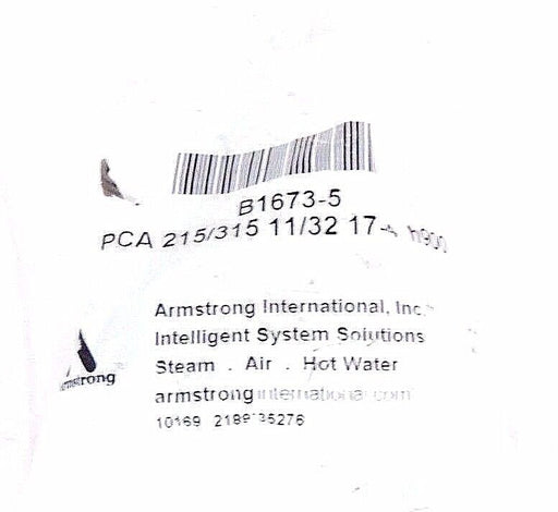 NEW ARMSTRONG B1673-5 PRESSURE CHANGE ASSEMBLY KIT PCA 215/315 11/32 17-4 H900