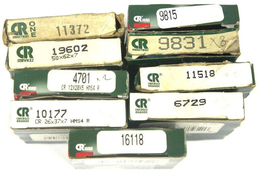 LOT OF 16 NIB CHICAGO RAWHIDE OIL SEALS 9831, 16118, 11518, 10177, 16118