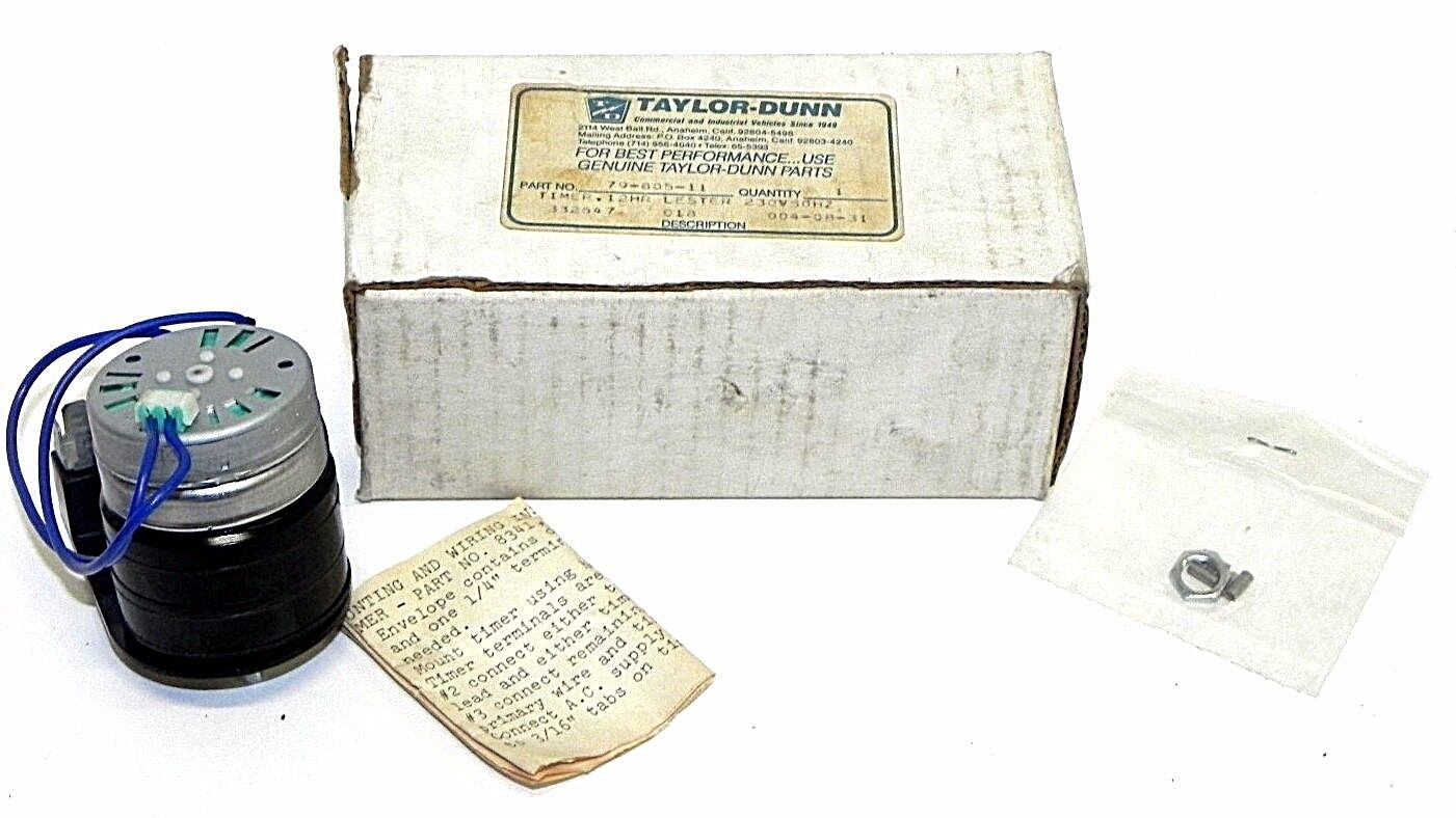 NIB TAYLOR DUNN 79-805-11, 12HR LESTER TIMER 7980511