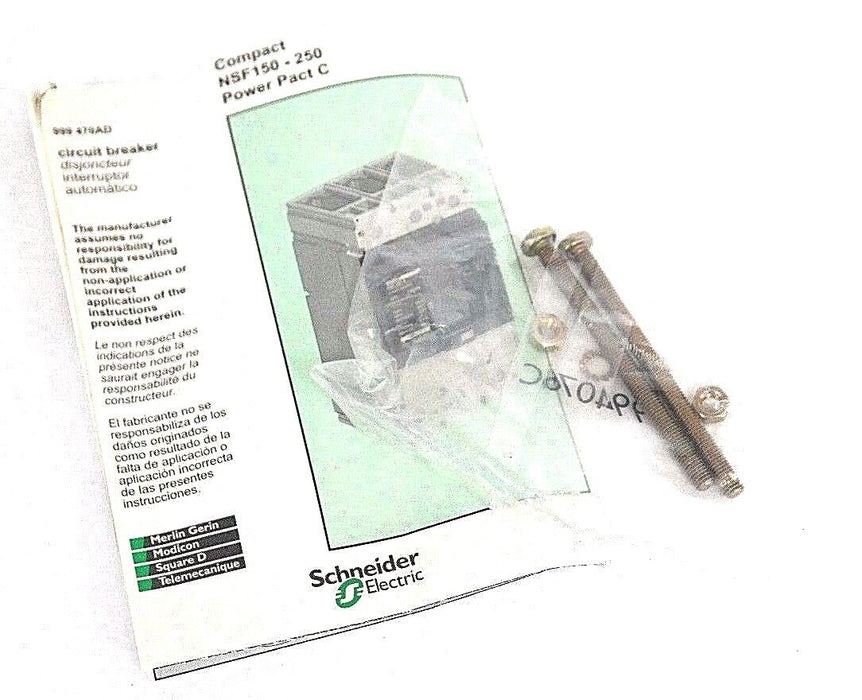 NIB MERLIN GERIN NFHL36040 MOLDED CASE CIRCUIT BREAKER 40A, 3P, 240/480V