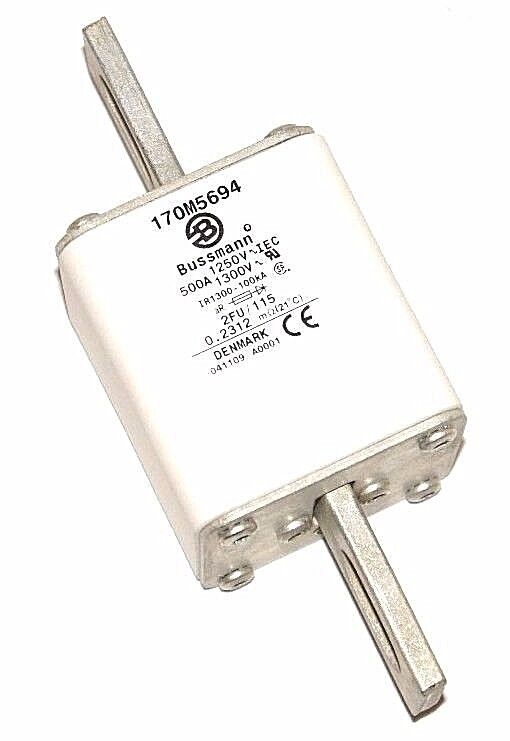 BOX OF 3 NEW BUSSMANN 170M5694 FUSES 500 A, 1250-1300 V