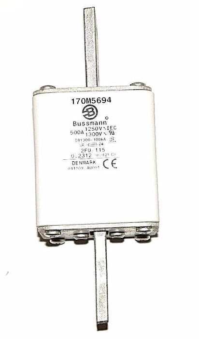 BOX OF 3 NEW BUSSMANN 170M5694 FUSES 500 A, 1250-1300 V