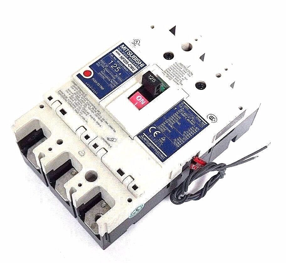 NIB MITSUBISHI NF225-CWU3 CIRCUIT BREAKER 125A, 3P, NF225-CWU NF225CWU3125