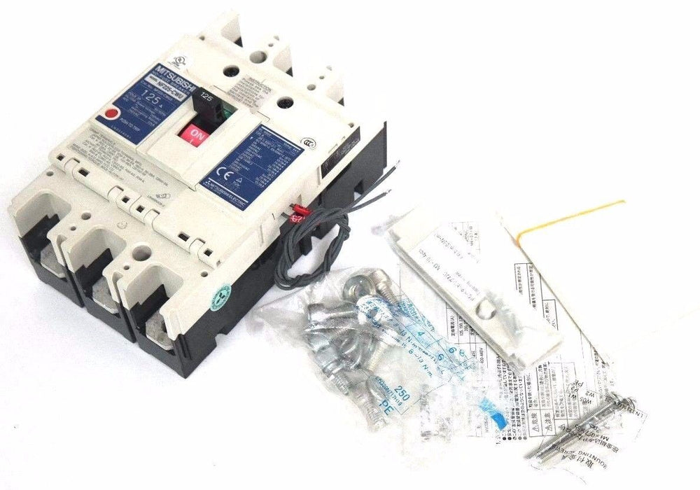 NIB MITSUBISHI NF225-CWU3 CIRCUIT BREAKER 125A, 3P, NF225-CWU NF225CWU3125
