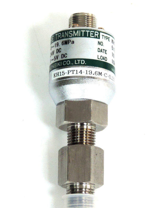 NIB NAGANO KEIKI KH15 PRESSURE TRANSMITTER KH15-PT14-19.6M-C-0.25 24V DC