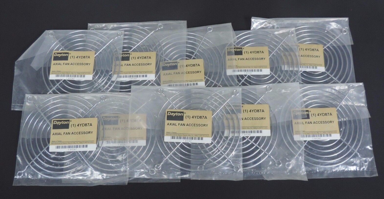 LOT OF 10 NEW DAYTON 4YD87A AXIAL FAN ACCESSORYS