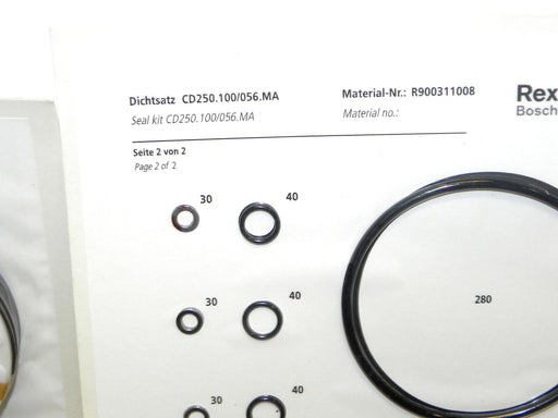 NIB REXROTH BOSCH R900311008 SEAL KIT CD250.100/056.MA