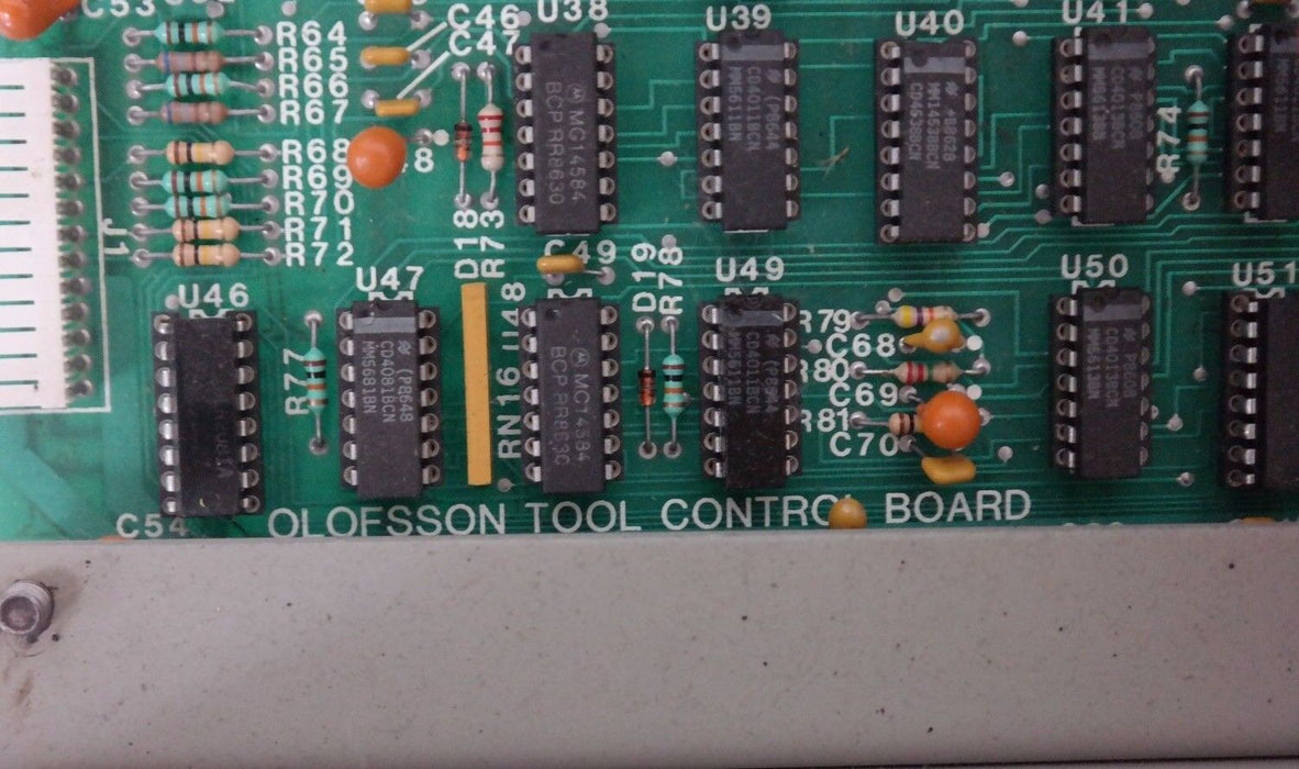 OLOFSSON TOOL EM651500*1 DIAMETER/DEPTH CONTROL PANEL W/ 12-10009 BOARD 1210009