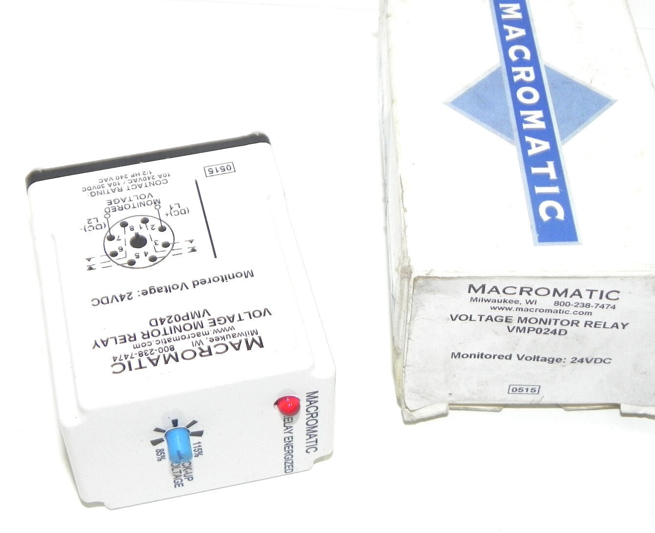 NIB MACROMATIC VMP024D VOLTAGE MONITOR RELAY 24VDC