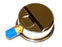 NIB BOND 201L-254C PRESSURE GAUGE 2 1/2'' LIQUID FILLED 1/4 NPT BRASS LOWER