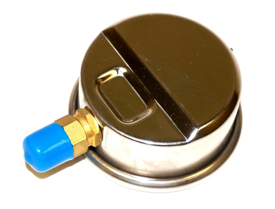 NIB BOND 201L-254C PRESSURE GAUGE 2 1/2'' LIQUID FILLED 1/4 NPT BRASS LOWER