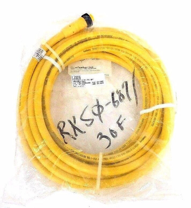 NEW IFM EFECTOR L31076 CONNECTOR CABLE STRAIGHT MINI/5-AC-X/X-S0L-PVC-30FT