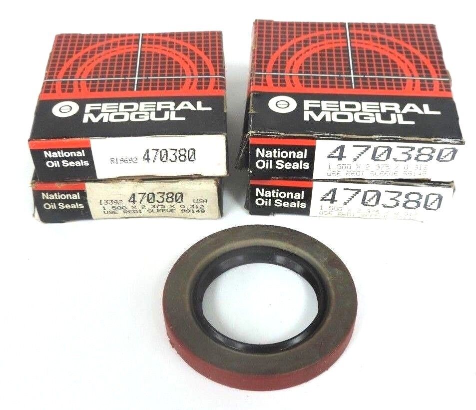 LOT OF 4 NIB FEDERAL MOGUL 470380 OIL SEALS 1.500 X 2.375 X 0.312
