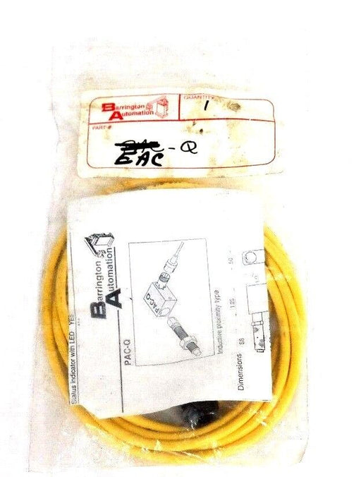 NEW BARRINGTON AUTOMATION EAC-Q CABLE ASSEMBLY 4PIN FEMALE 6FT
