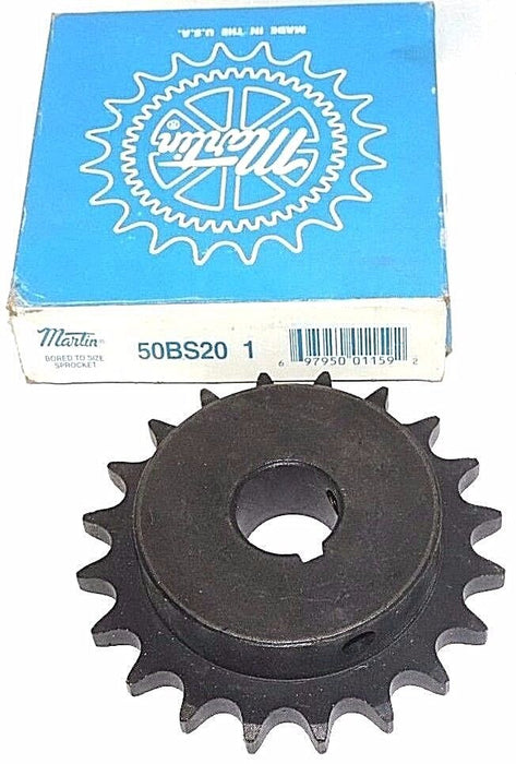 NIB MARTIN 50BS20-1 SPROCKET 20TEETH 1IN BORE, 50BS20 1, 50BS201