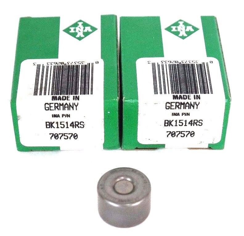 LOT OF 2 NEW INA BK1514RS NEEDLE ROLLER BEARINGS 707570