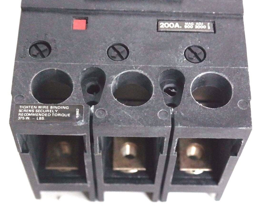 NIB SIEMENS I-T-E FJ63B200 CIRCUIT BREAKER 200AMP, 3POLE, 600VAC, TYPE FJ6, 78-3
