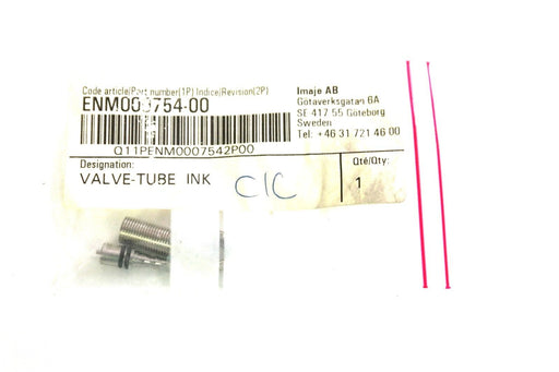 NIB MARKEM IMAJE ENM000754-00 VALVE-TUBE INK ENM000754
