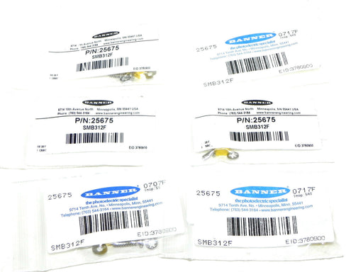 LOT OF 6 NEW BANNER SMB312F MOUNTING FOOT FOR BRACKETS