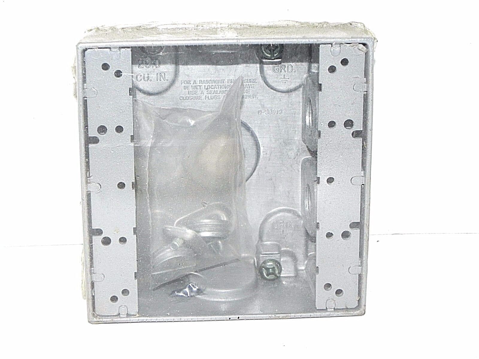 NEW BELL OUTDOOR 5337-0 HUBBELL ELECTRIC BOX 4-1/4'' BY 4-1/2''