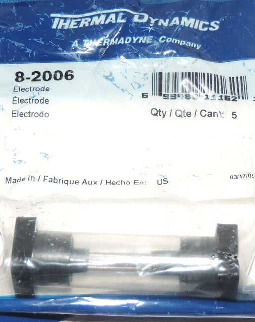 NEW THERMAL DYNAMICS 8-2006 ELECTRODES QTY: 5