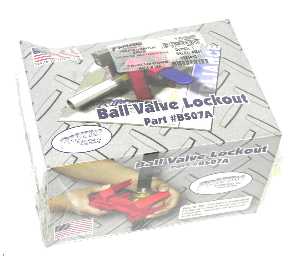 NEW PRINZING BS07A BALL VALVE LOCKOUT — PremiumPLC