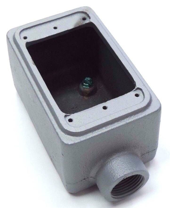 NIB APPLETON FD-1-75 CAST DEVICE BOX IRON 1GANG 3/4IN, FD175