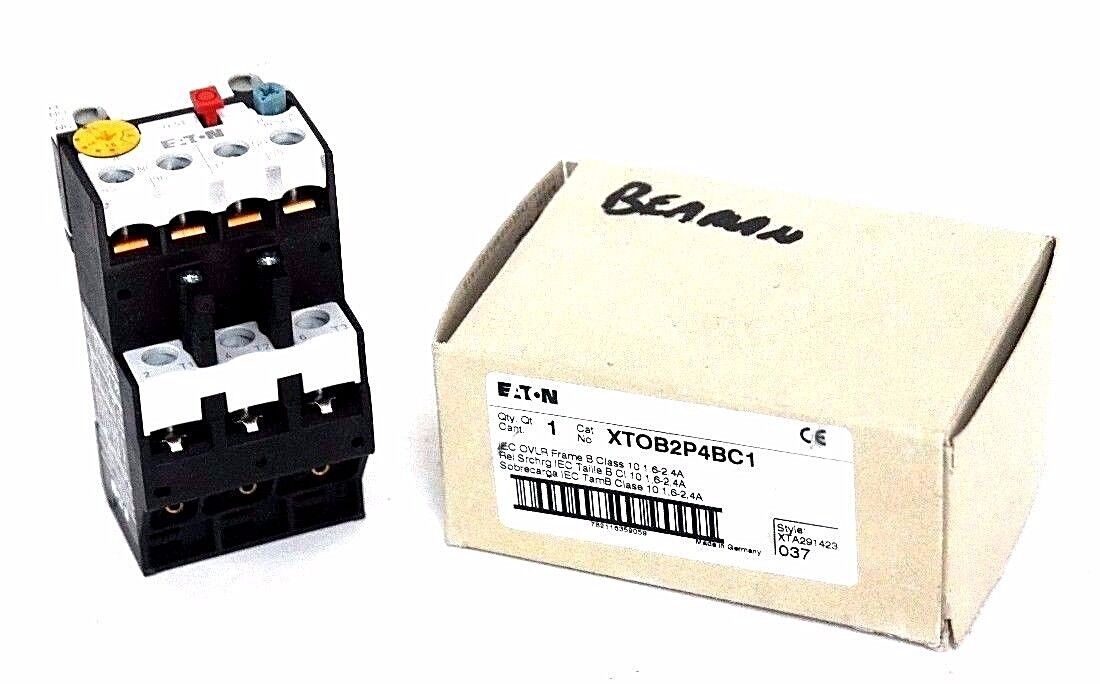 NIB EATON XTOB2P4BC1 OVERLOAD RELAY 1.6-2.4A, XT0B2P4BC1