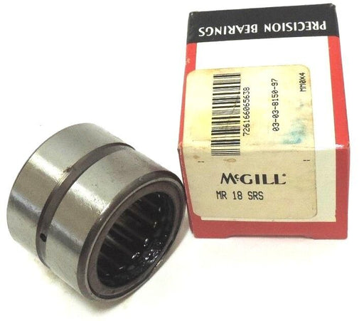 NIB MCGILL MR18SRS BEARING CAGED ROLLER 1-1/8 X 1-5/8 X 1-1/4INCH, MR-18-SRS