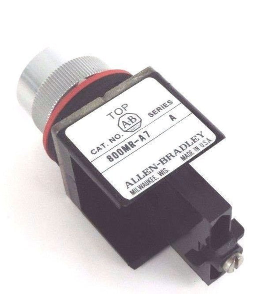NIB ALLEN BRADLEY 800MR-A7 PUSH BUTTON BLUE CAP 800MRA7 SER. A