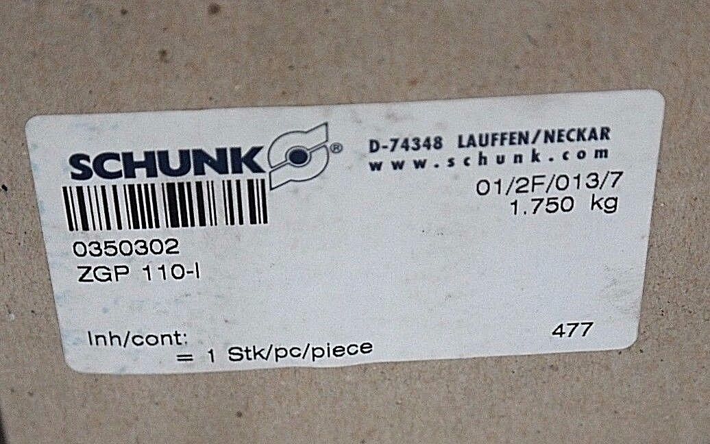 NIB SCHUNK 0350302 HARDENED BASE JAWS W/ ZGP 101-I SEAL KITS