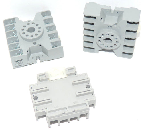 LOT OF 2 NEW TYCO 27E892 RELAY SOCKETS AND 1 NEW P & B 27E892, 10AMP, 300VAC