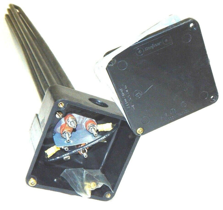 NEW VULCAN R90 IMMERSION HEATER ELEMENT, 3 PHASE, 6 Kw, 480 V, WITH SCEPTER BOX