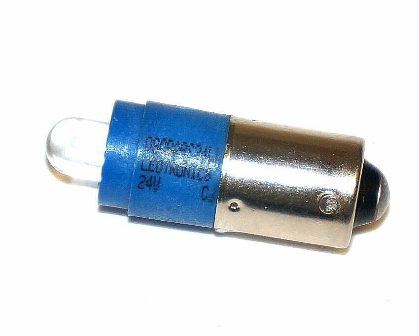 NEW GE 080BA9S24LL BLUE LED BULB 24V