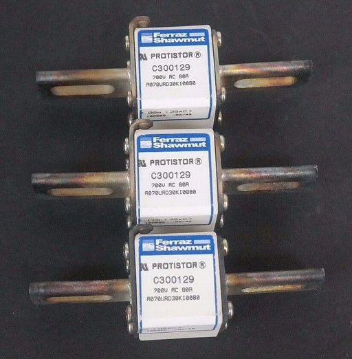 BOX OF 3 NEW FERRAZ SHAWMUT C300129 700VAC, 80A A070URD30KI0080