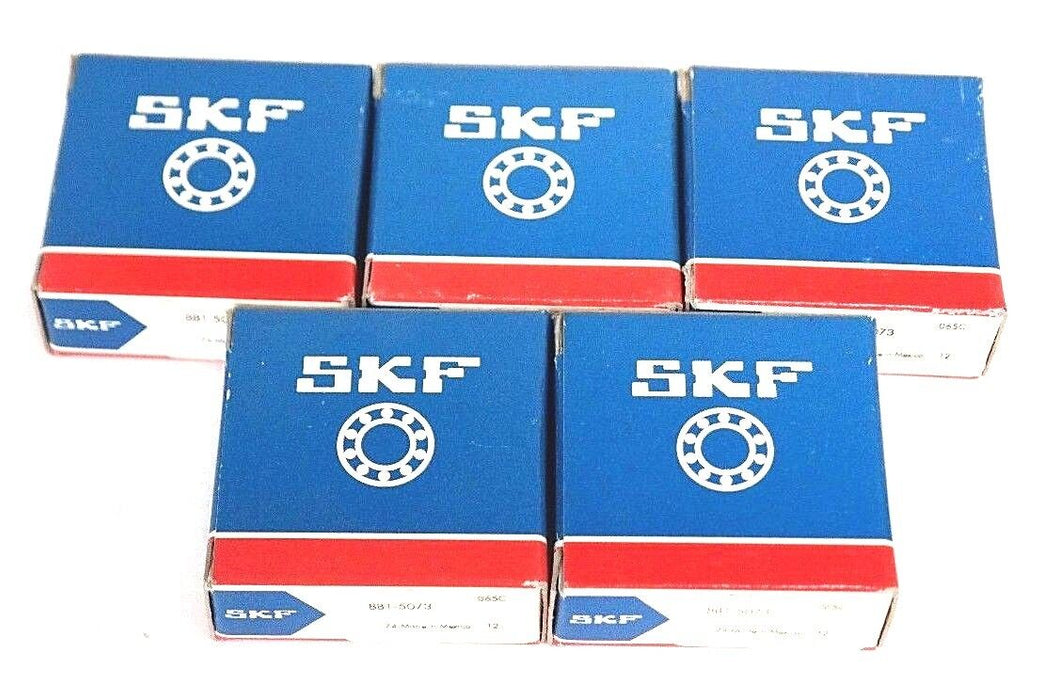 LOT OF 5 NIB SKF BB1-5073 DEEP GROOVE BALL BEARINGS BB15073