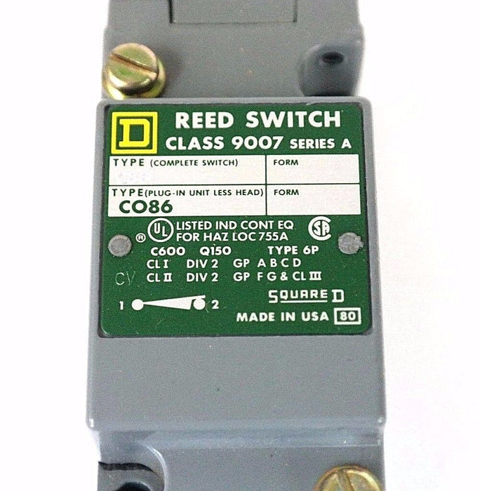 NIB SQUARE D 9007-C86L REED LIMIT SWITCH CO86, SER. A, 600V, 5A, CT-54, 9007-L