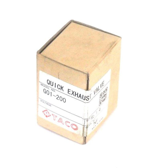 FACTORY SEALED BOX, TACO G01-200 QUICK EXHAUST VALVE 1/4", G01200