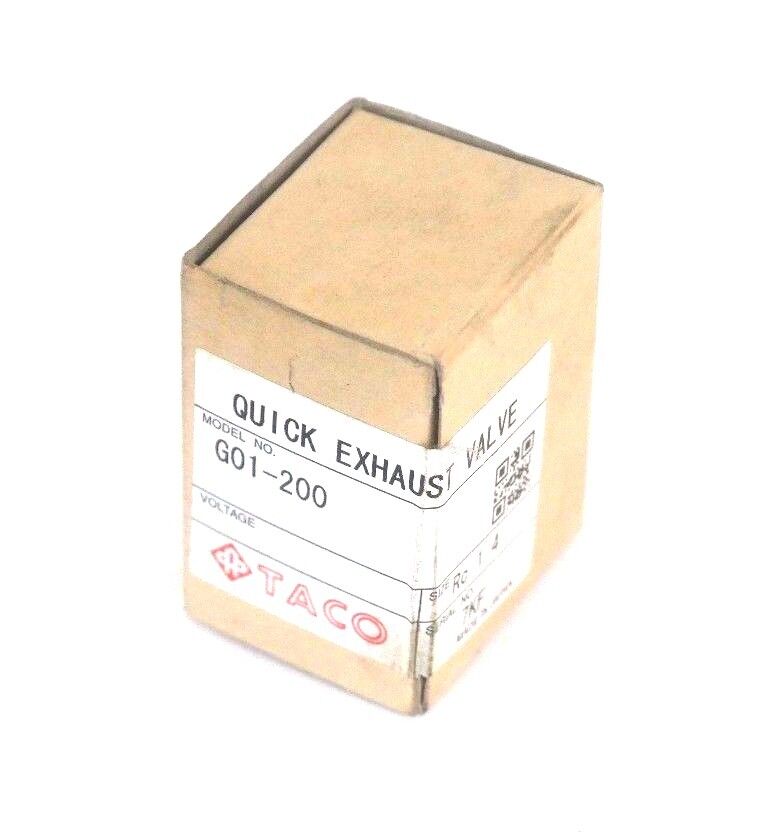 FACTORY SEALED BOX, TACO G01-200 QUICK EXHAUST VALVE 1/4", G01200