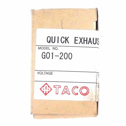 FACTORY SEALED BOX, TACO G01-200 QUICK EXHAUST VALVE 1/4", G01200