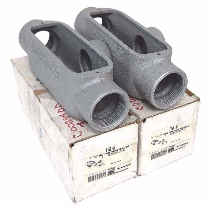 LOT OF 2 NIB APPLETON T150-M 1-1/2" FORM 35 UNILETS TYPE T CONDUIT BODIES