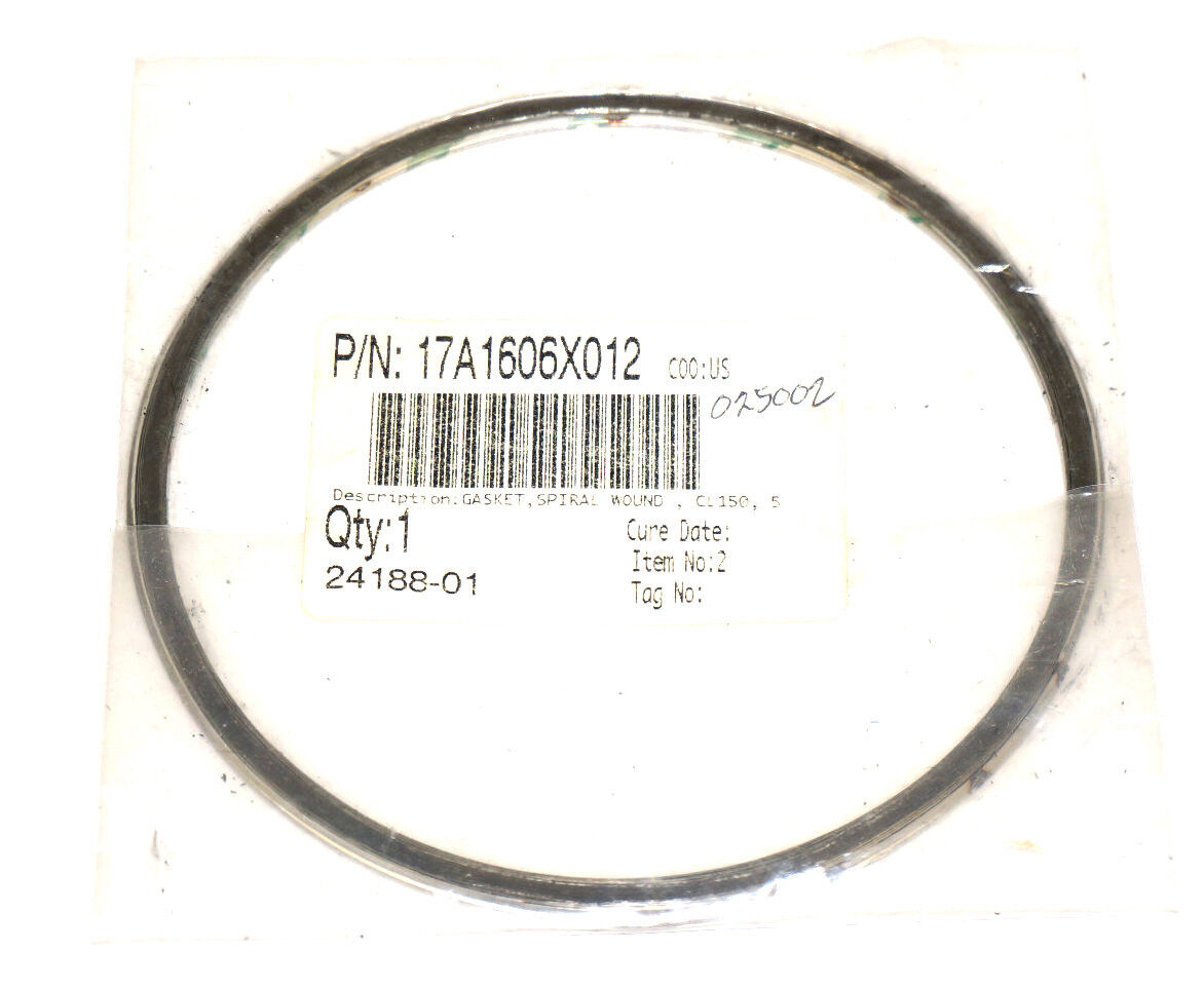 NEW GASKET, SPIRAL WOUND, P/N: 17A1606X012, CL150, 5