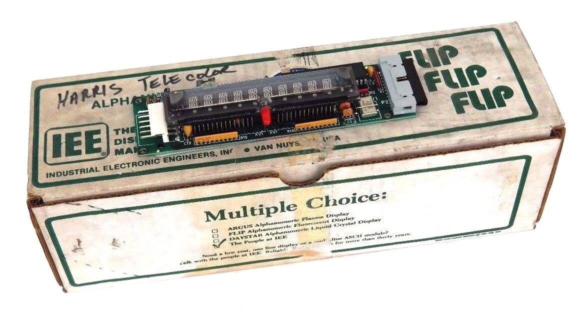 NIB IEE 03700-01-010 ALPHA-NUMERIC DISPLAY 5V 3W 10 DIGIT 0370001010
