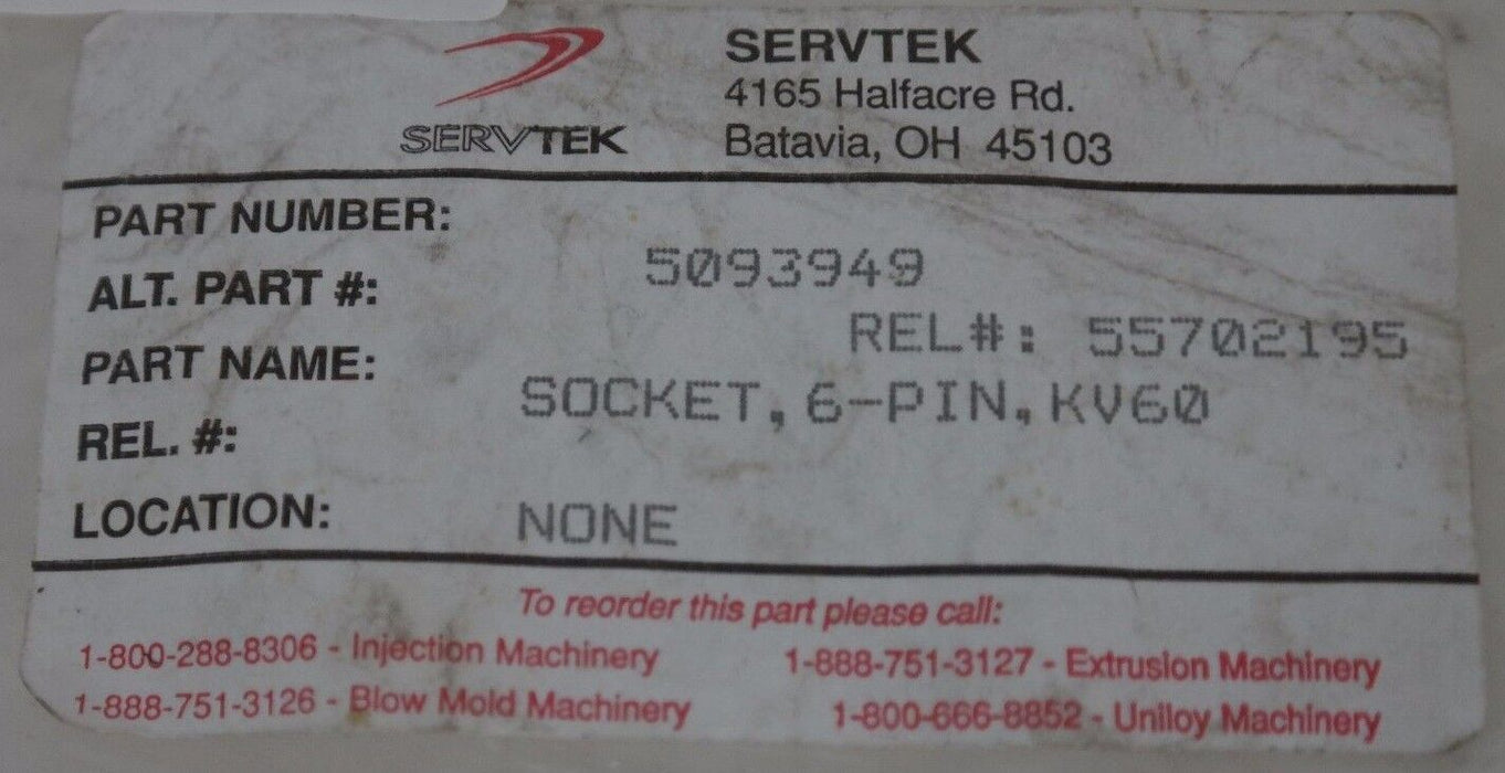 LOT OF 2 FERROMATIK BURKLIN 0009027/1672870290 FEMALE SOCKETS 6-PIN KV60M 70F855