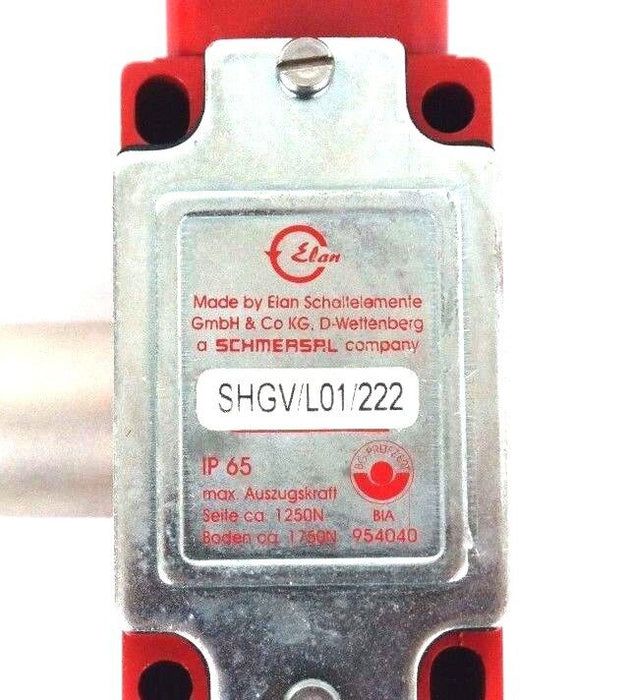 NEW SCHMERSAL SHGV/L01/222 KEY TRANSFER SYSTEM SWITCH AND ACTUATOR KEY