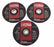 LOT OF 3 NEW UNITED ABRASIVES INC A24R-BF GRINDING WHEELS 7 X 1/4 TYPE 27