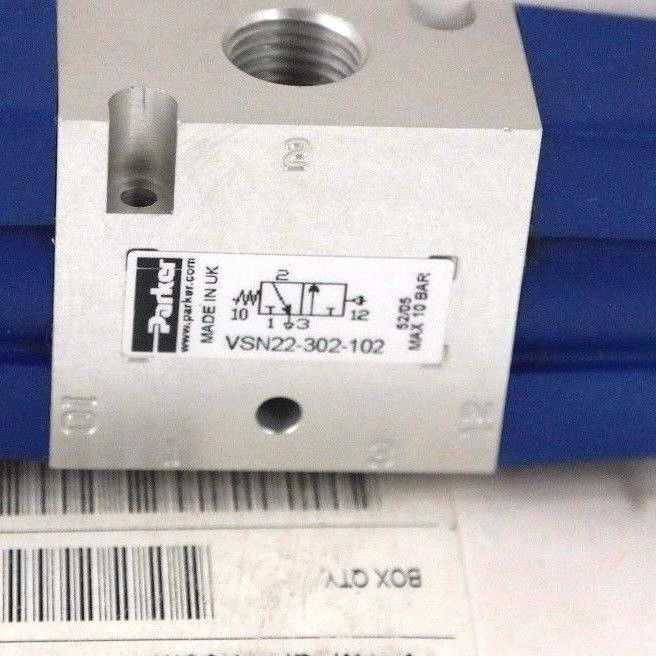 NIB PARKER VSN22-302-102 VALVE VSN22302102 52/05 MAX 10 BAR