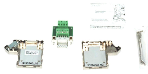 NIB PHOENIX CONTACT SUBCON 9/F-SH FEMALE 9-PIN CONNECTOR KIT