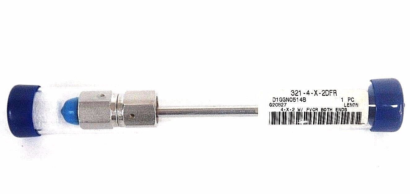 NIB SWAGELOK 321-4-X-2DFR STAINLESS STEEL FLEXIBLE TUBING 1/4" O.D FVCR BOTH END