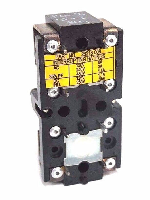 NIB HUBBELL 28318-008 PBP PUSHBUTTON INSERT SINGLE SPEED/ PLUGIN PG2 28318008